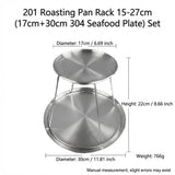 Support Plateau Buffet Inox Réglable Pro