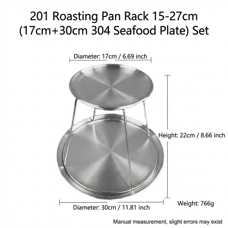 Support Plateau Buffet Inox Réglable Pro
