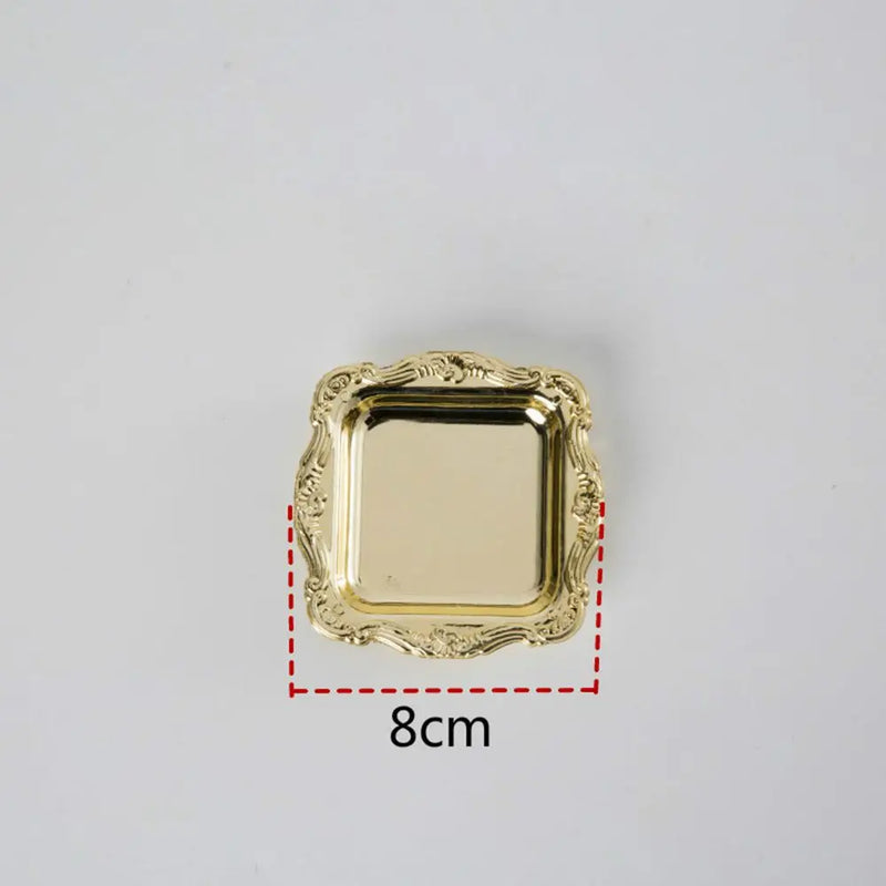 Plateau Mini Lot de 10 Doré Argenté