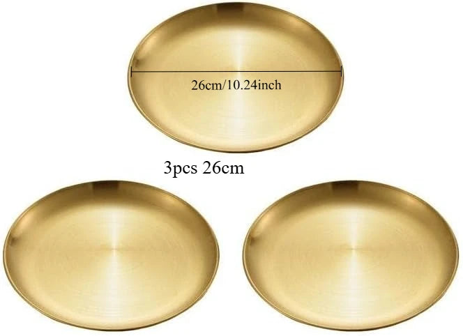 Plateau de Service Inox Lot de 3
