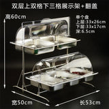 Présentoir Buffet Inox Multi-Compartiments Hôtel