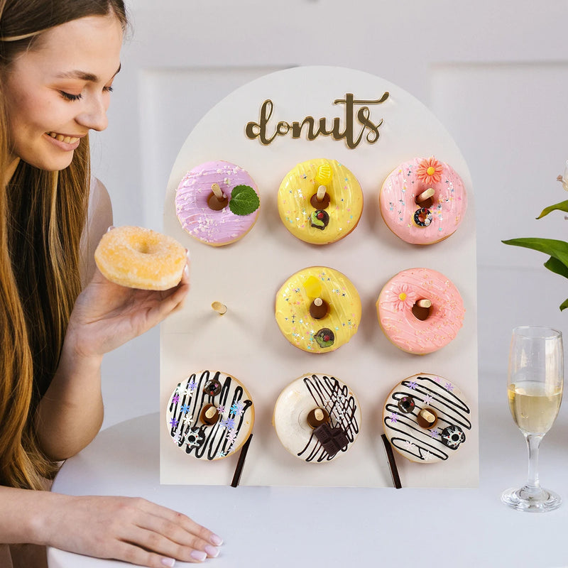 Arche Bois Présentoir Donuts Anniversaire