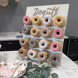 Présentoir Mural Donuts Cœur Bois