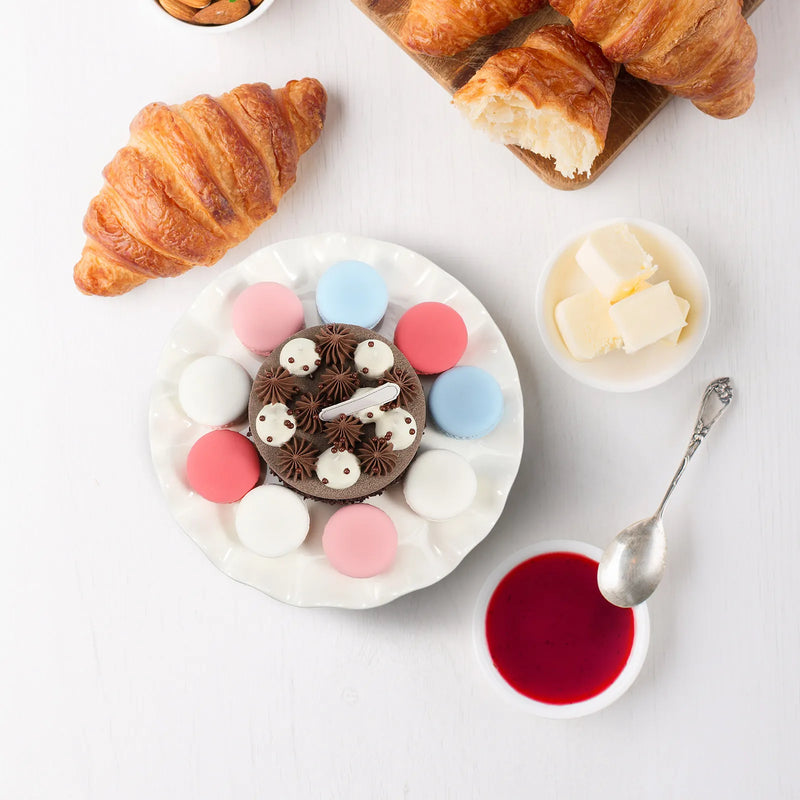 Présentoir Gâteau Céramique Piédestal