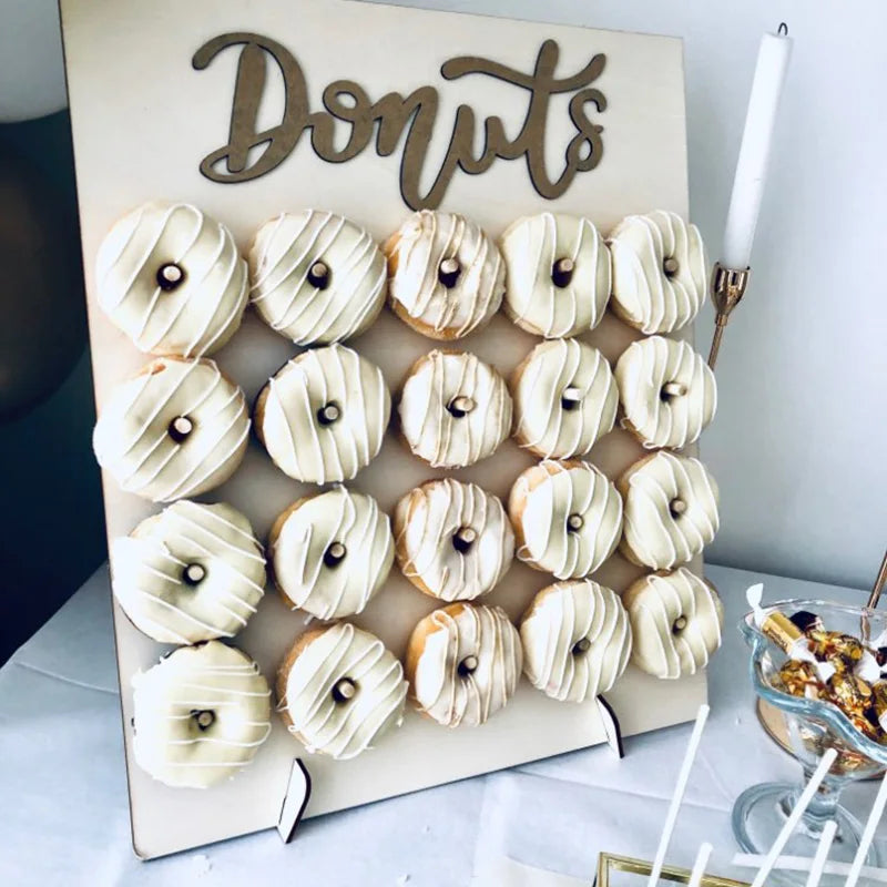 Présentoir Mural Donuts en Bois