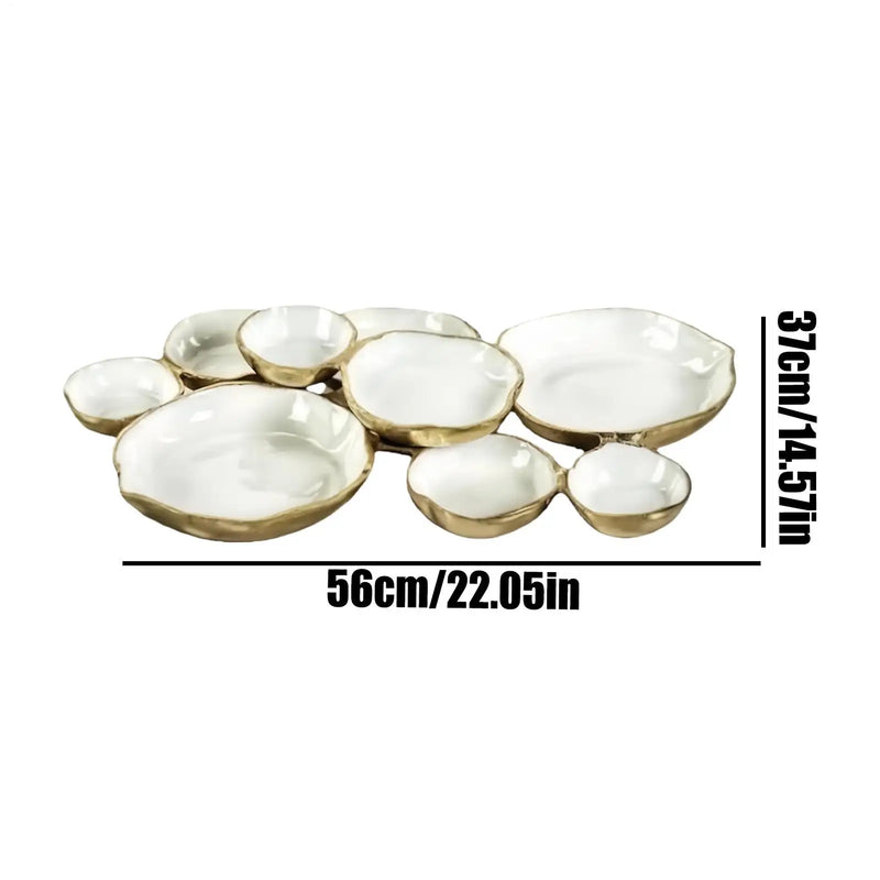 Cuencos de servir, plato de nueve compartimentos, decoración del hogar, bandeja de charcutería para aperitivos, frutos secos, patatas fritas, fruta, dulces, comidas, entremeses, comedor y fiestas