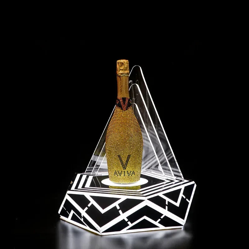 Présentoir Bouteille LED Rechargeable Soirée