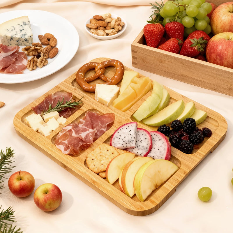 Plateau Buffet Compartimenté avec Poignées