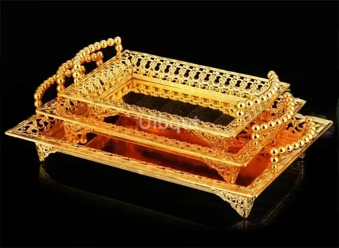 Plateau Métal Doré Mariage