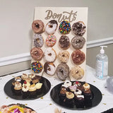 Présentoir Mural Donuts Cœur Bois