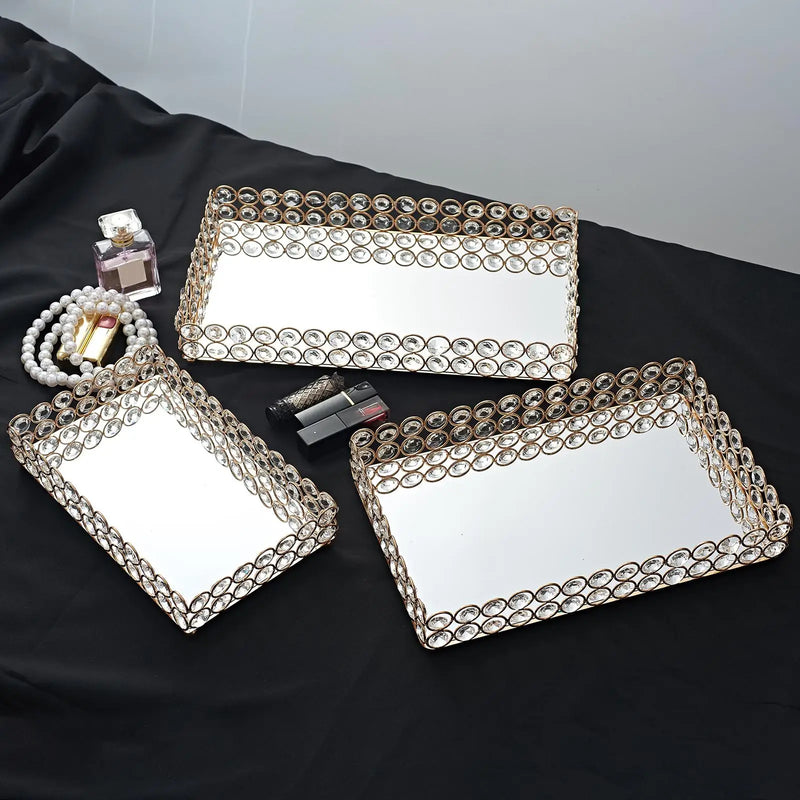 Plateau Miroir Cristal Buffet