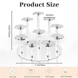Présentoir Acrylique Rond 10 Étages Cupcake Buffet – mise en situation buffet de mariage