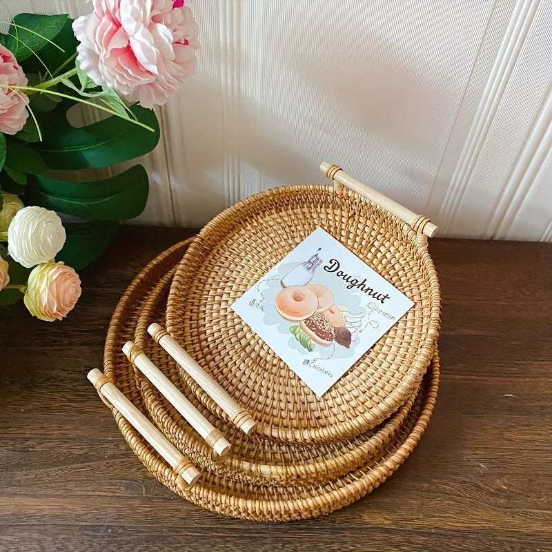 Panier Rotin Rangement Buffet