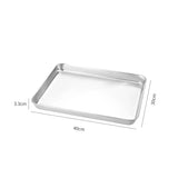 Plateau Inox Rectangle Buffet Pro