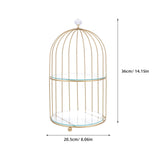 Présentoir Cage Dorée Gâteau Mariage