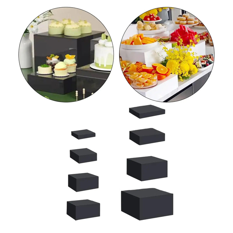Lot 8 Présentoirs Cubes Acryliques Buffet