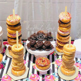 Panneau Bois Présentoir Donuts Mariage