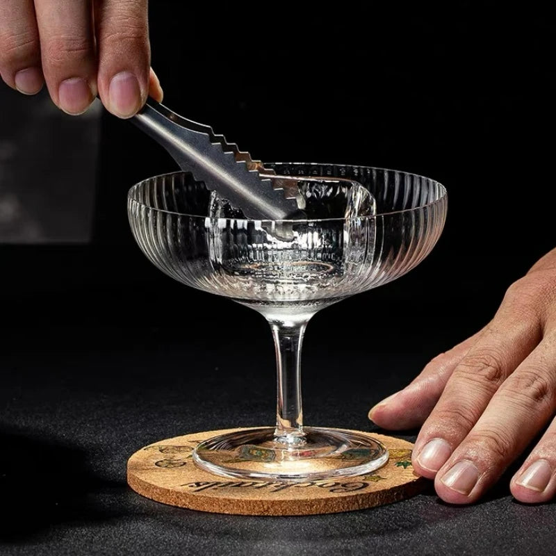 Copas de cóctel creativas, vasos de torre vertical, copas de martini sencillas, copas de champán, cáliz transparente, accesorios para fiestas y bares