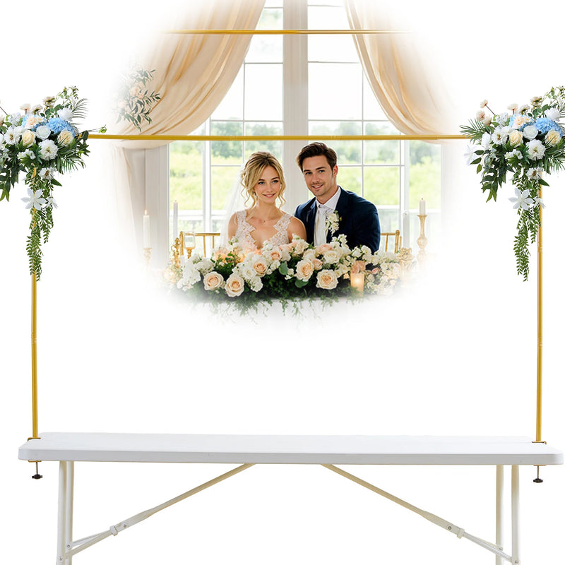 Arche de Table Dorée Buffet Mariage