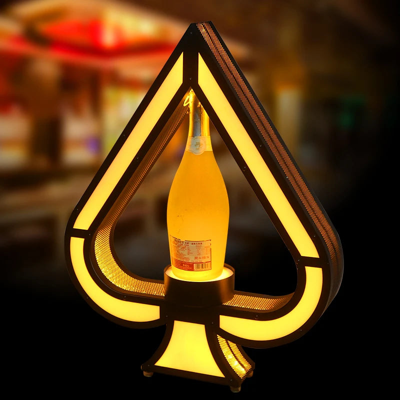 Présentoir Bouteille Pique Lumineux Bar