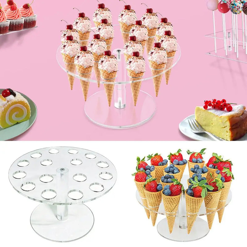 Présentoir Buffet Cornets Glace Cupcakes