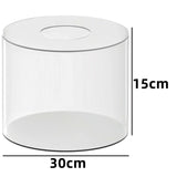 Présentoir Gâteau Acrylique Rond Socle Transparent – présentation buffet anniversaire et baptême