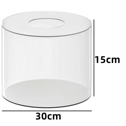 Présentoir Gâteau Acrylique Rond Socle Transparent