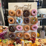 Présentoir Mural Donuts Cœur Bois