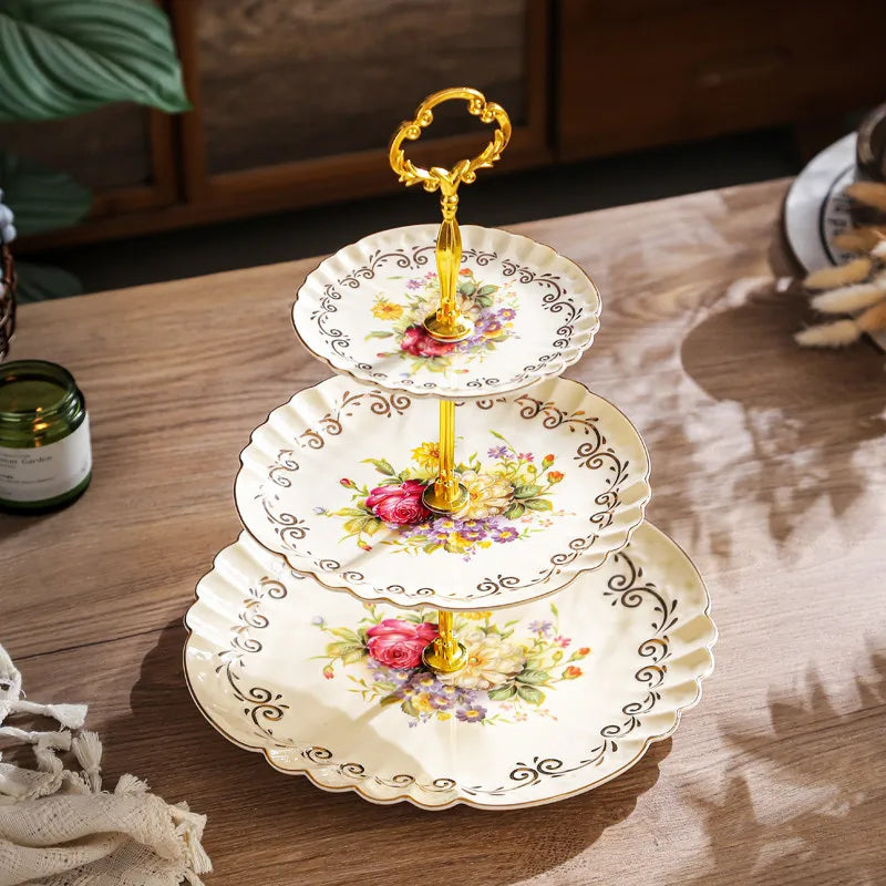 Présentoir Céramique Floral Anglais