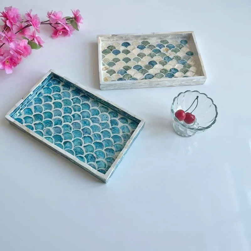 Grand Plateau Mosaïque Coquillage Service