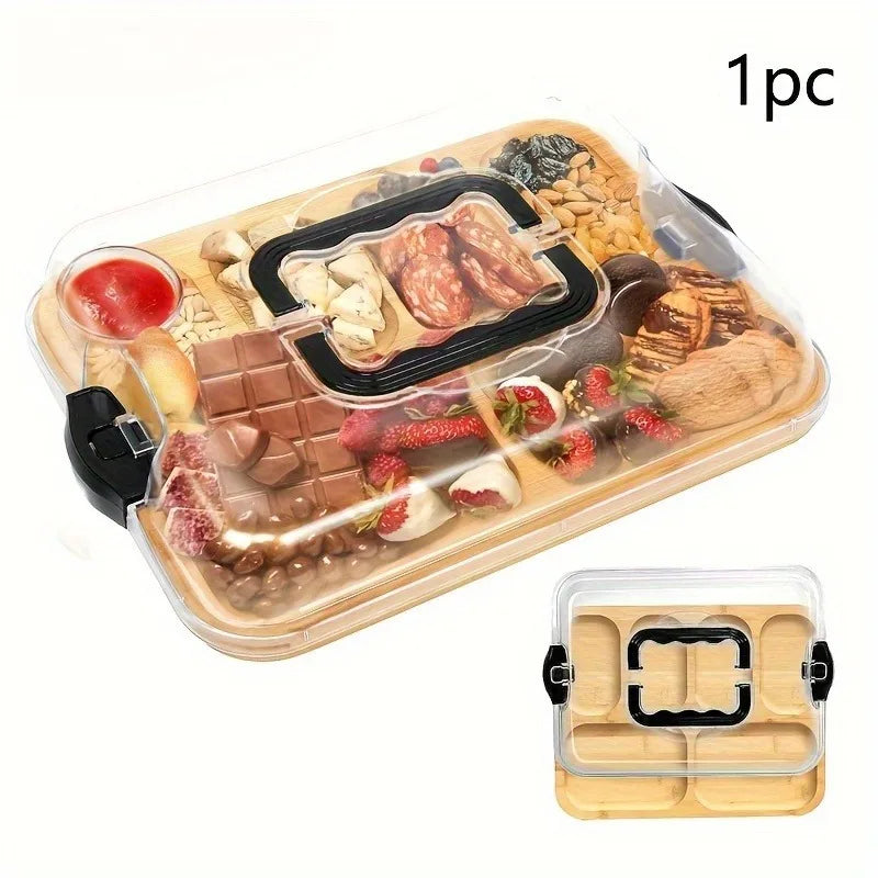 Plateau Fromage Bambou Couvercle