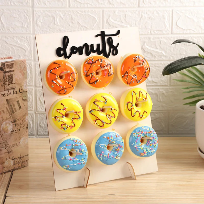 Présentoir Mural Donuts en Bois
