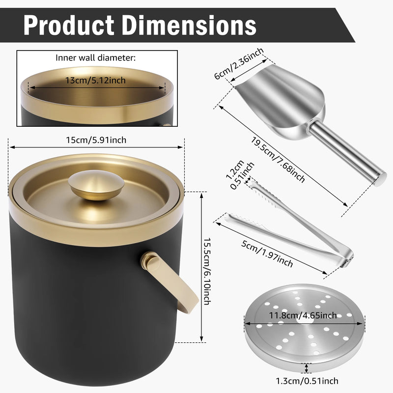 Seau à Champagne Isotherme Inox 2L