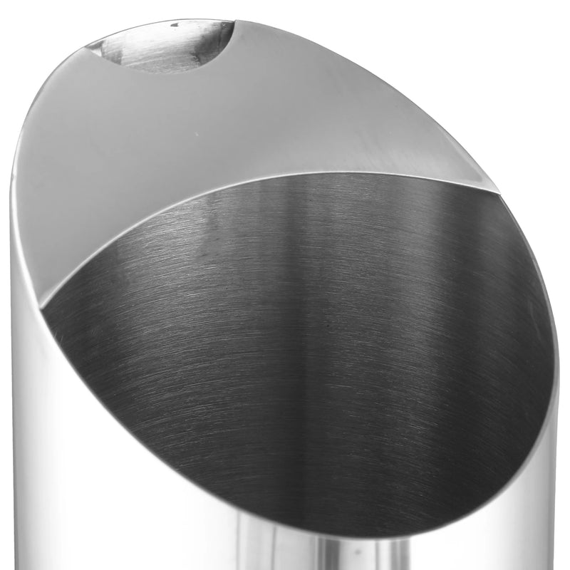 Jarra de agua de acero inoxidable con protector contra salpicaduras, jarra de metal moderna de grado alimenticio para bebidas frías/calientes, mango con aislamiento térmico
