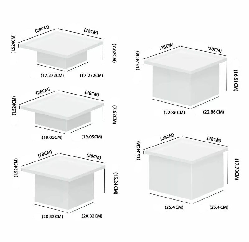 Cubes Acrylique Mariage Blanc – ambiance mariage romantique et raffinée