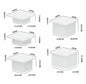 Cubes Acrylique Mariage Blanc