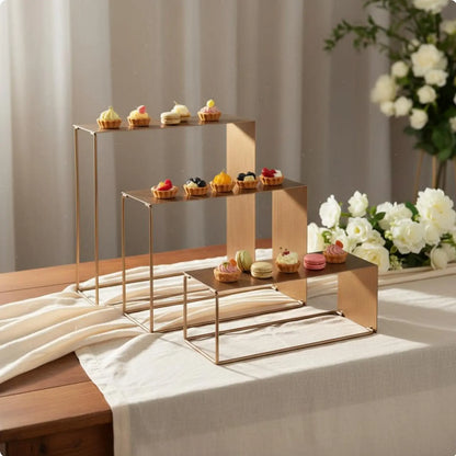 Présentoir Pâtisserie Métal Étagé