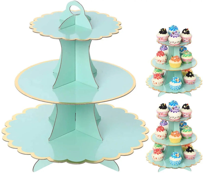 Présentoir Cupcake Carton Arc-en-Ciel