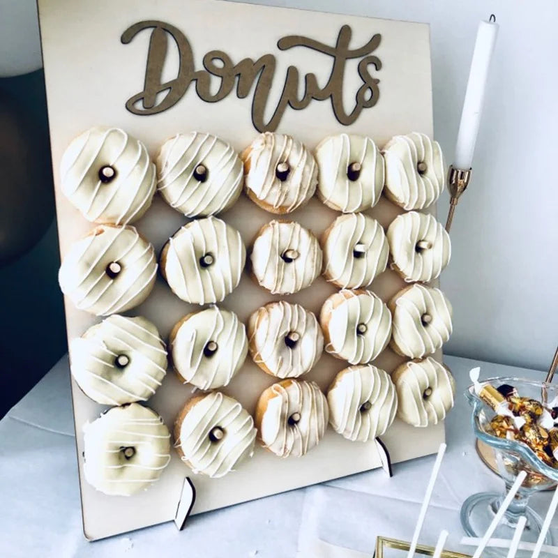Présentoir Donuts Bois Rustique DIY