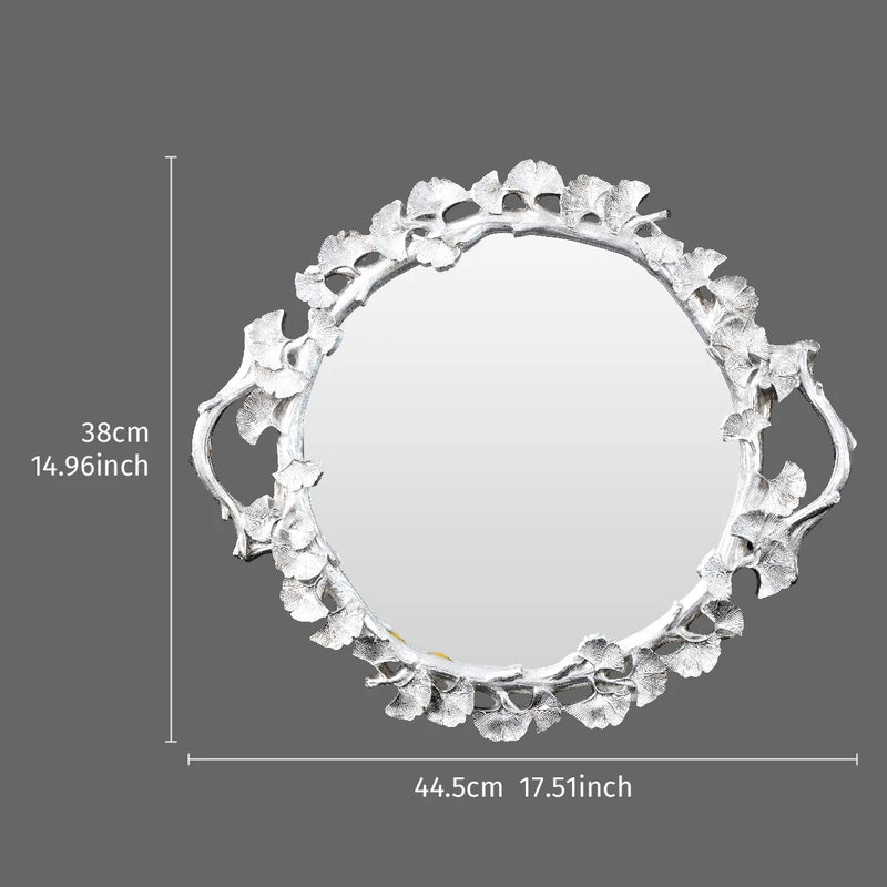 Plateau Miroir Ginkgo Décoratif Mariage