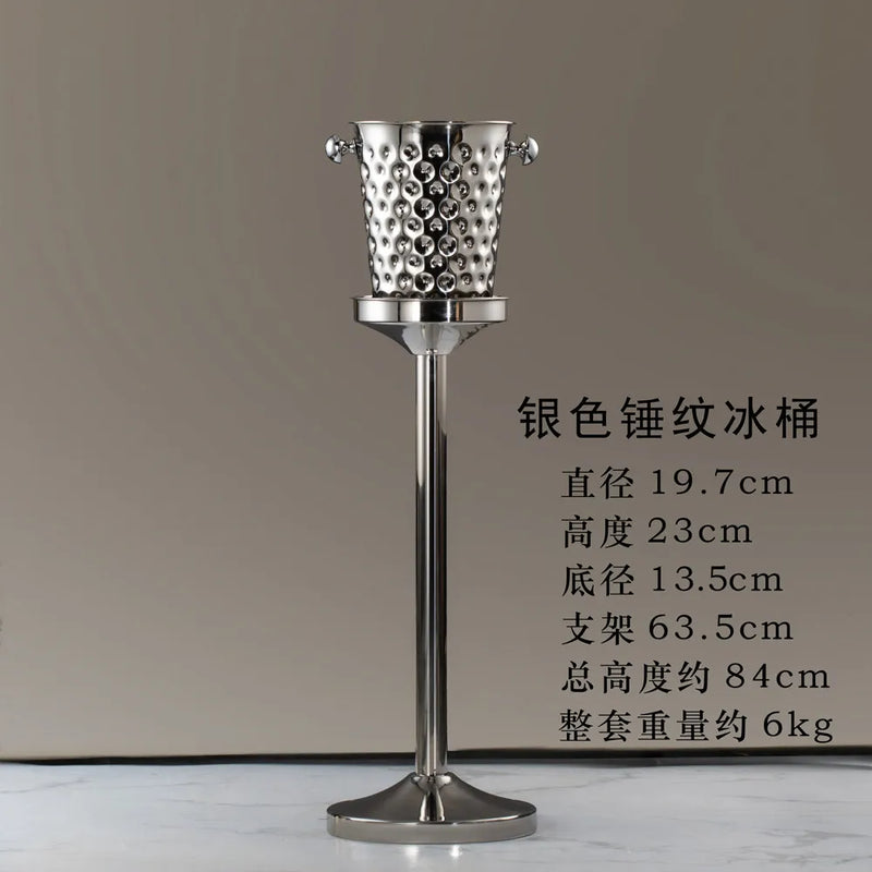 Rafraîchisseur Champagne Inox sur Pied