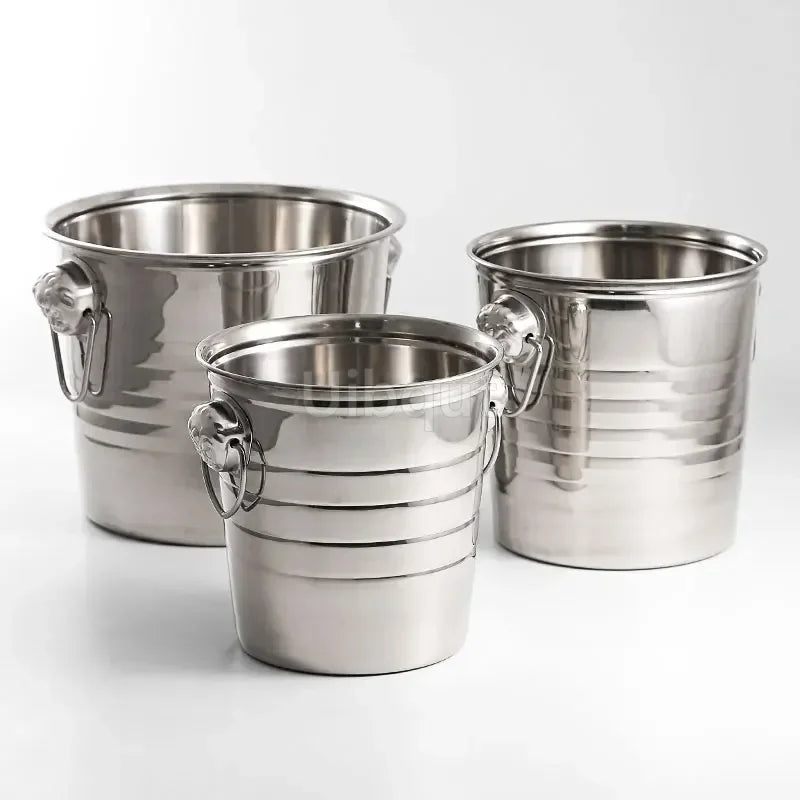 Seau à Champagne Inox Tête Tigre