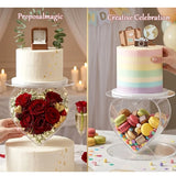 Présentoir Gâteau Acrylique Suspendu Cœur Mariage – détail design produit qualité supérieure