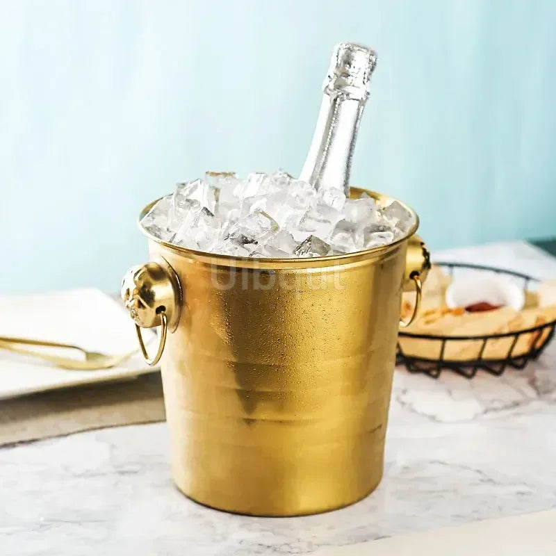 Seau à Champagne Inox Tête Tigre