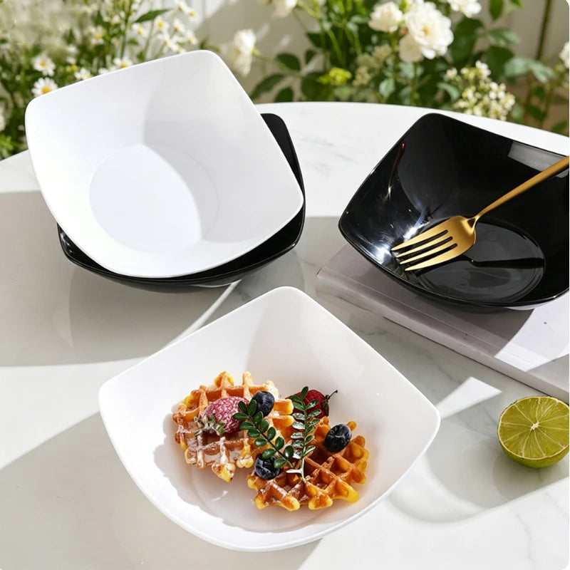Bol de Service Carré Blanc Buffet