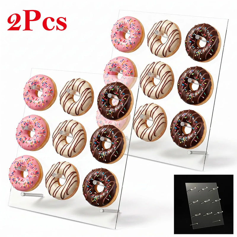 Présentoir Donuts Mural Acrylique Transparent