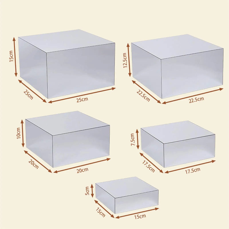 Présentoir Buffet Cube Miroir Riser