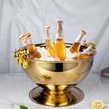 Seau à Champagne Inox Tête Cerf