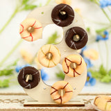 Présentoir Donuts Bois Chiffre Mariage
