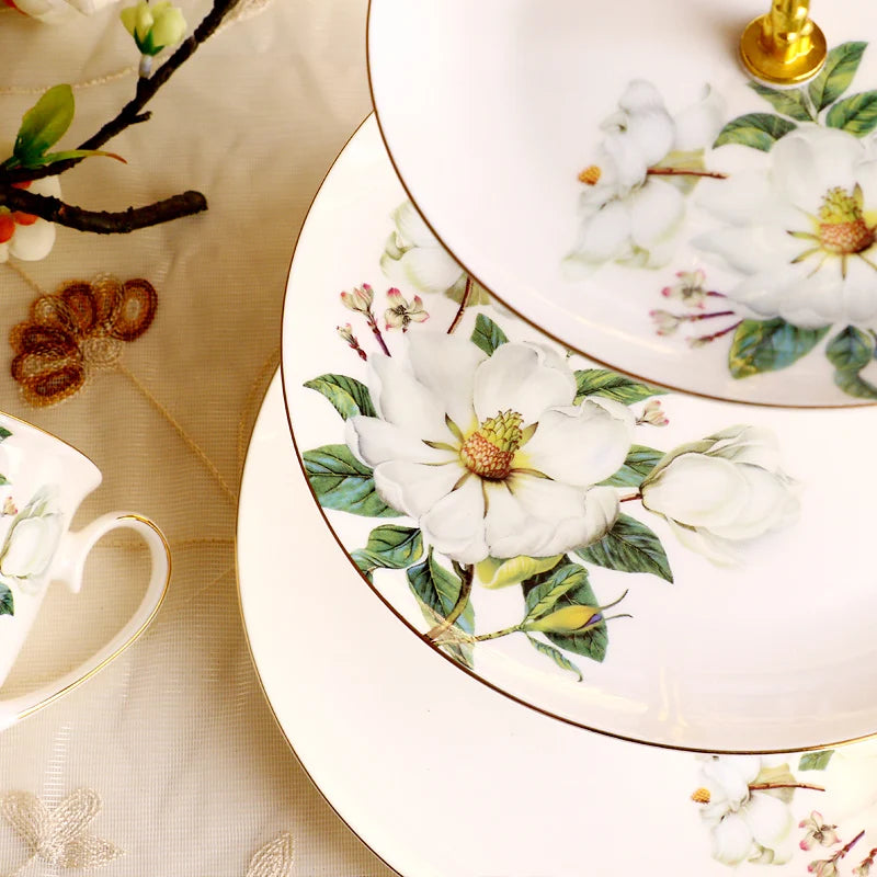 Présentoir Buffet Porcelaine Verte